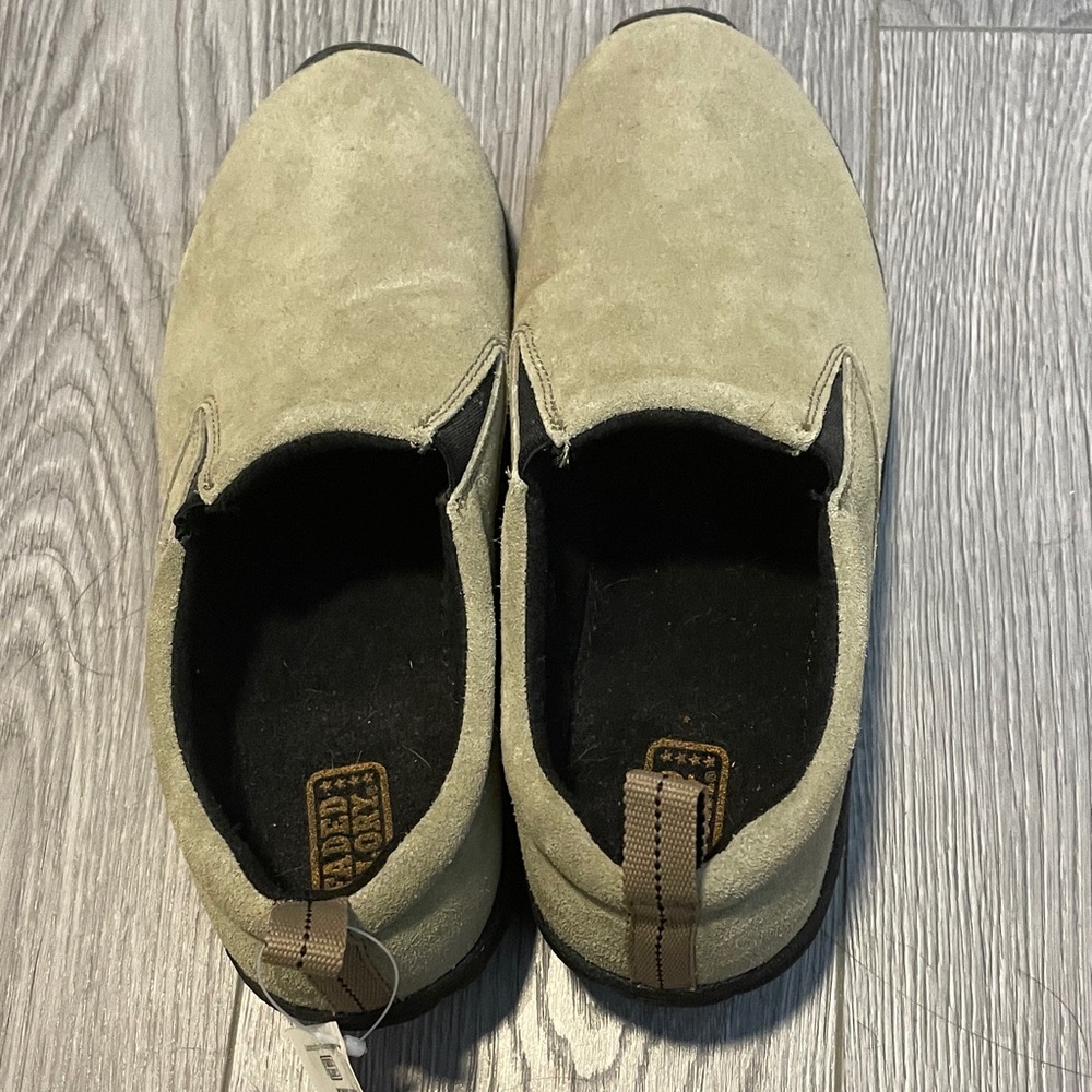 Suede Slip-On Shoes - Tan